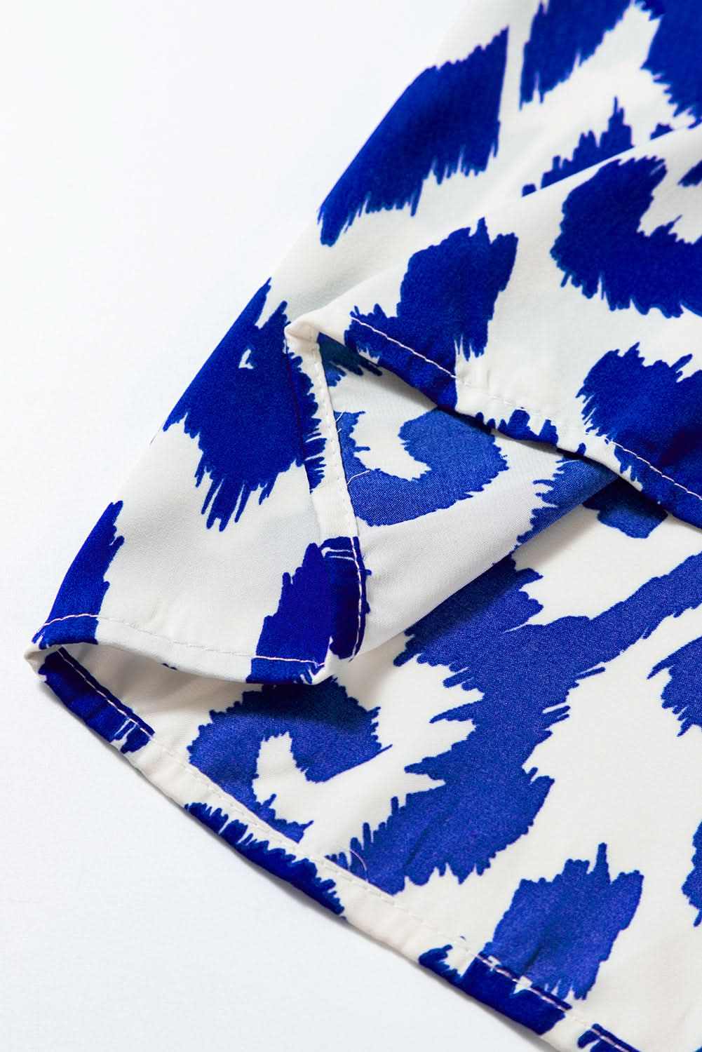 Blue Western Abstract Geometric Printed Maxi Dress - Love Salve